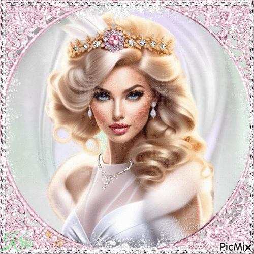 Un portrait de beauté blanche - Ingyenes animált GIF