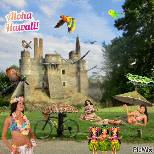 aloha - GIF animasi gratis