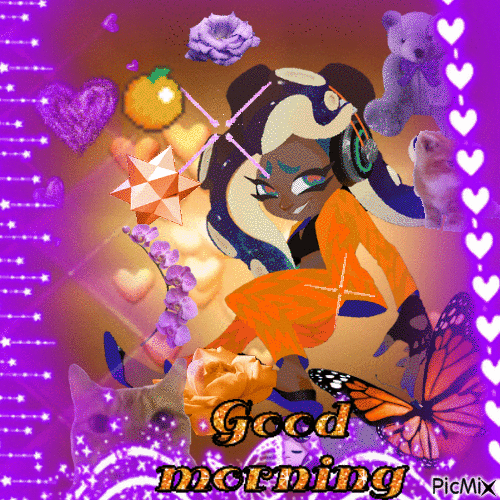 Marina good morning - GIF animasi gratis