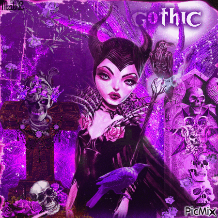 Purple Gothic - GIF animado gratis