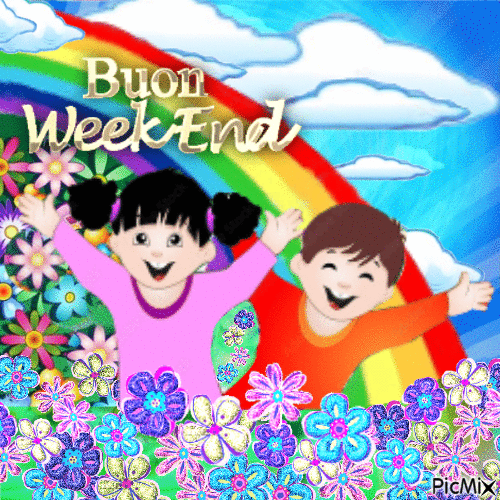 👋 Buon Weekend 👋 - Безплатен анимиран GIF