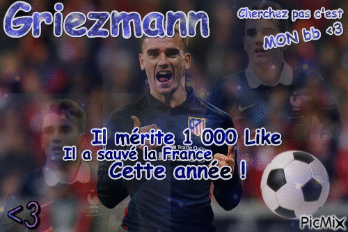 Griezmann <3<3 - Free animated GIF
