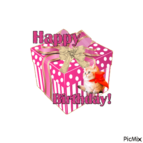 Happy birthday - GIF animé gratuit