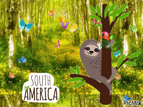 South America - Бесплатный анимированный гифка