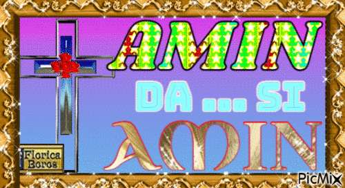 AMIN DA ȘI AMIN - GIF animate gratis