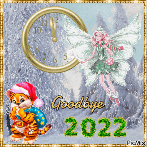 Goodbye 2022 - GIF animé gratuit