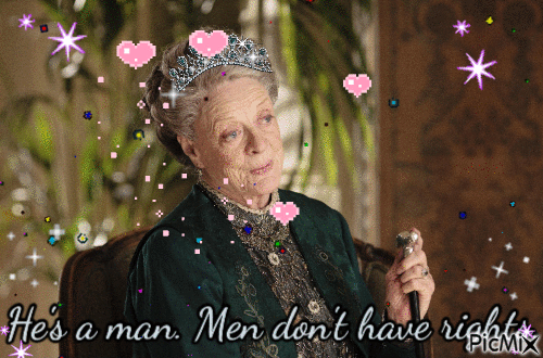 Old Lady Grantham's Wisdom - Free animated GIF