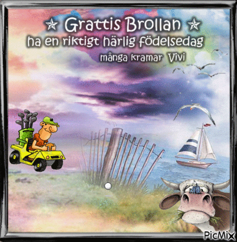 Grattis Brollan 2019 - GIF animado gratis