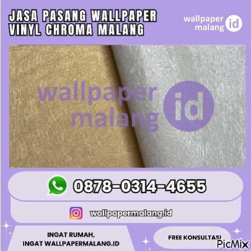 JASA PASANG WALLPAPER VINYL CHROMA MALANG - png gratis
