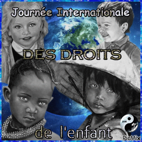 ✦ Journée Internationale des droits de l'enfant - GIF animé gratuit