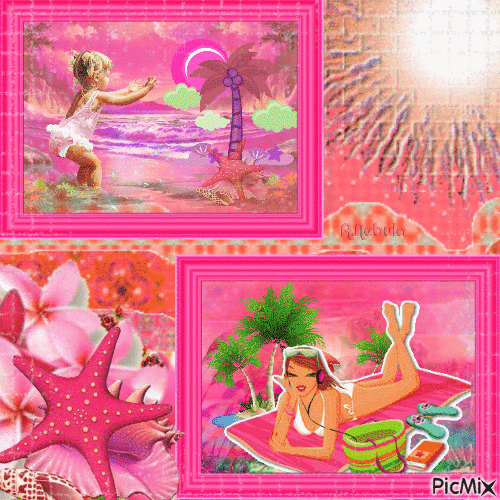 Summer in pink-contest - Бесплатный анимированный гифка