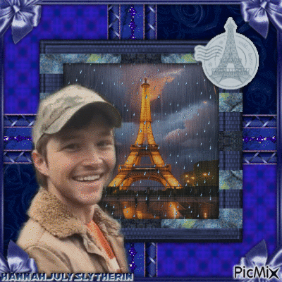 ♦Sterling Knight in Paris in the Rain in the Evening♦ - Animovaný GIF zadarmo