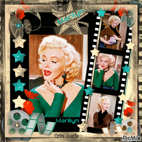 Marilyn Monroe, Actrice américaine - Bezmaksas animēts GIF