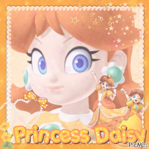 ღ princess daisy - Бесплатный анимированный гифка