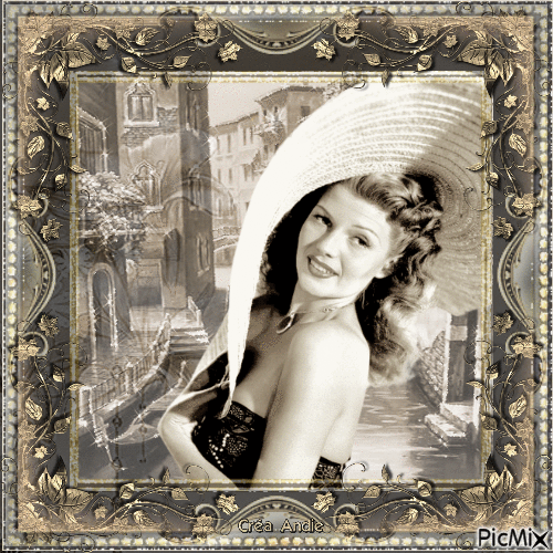 Rita Hayworth, Actrice américaine - Ücretsiz animasyonlu GIF