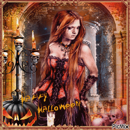 Concours : Halloween - Portrait gothique - Free animated GIF