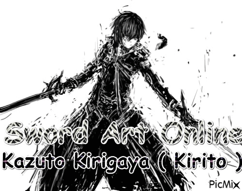 Kazuto Kirigaya - GIF animé gratuit