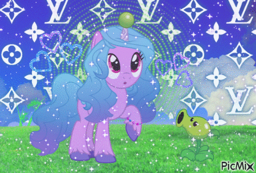 there's a pony on your lawn - GIF animé gratuit