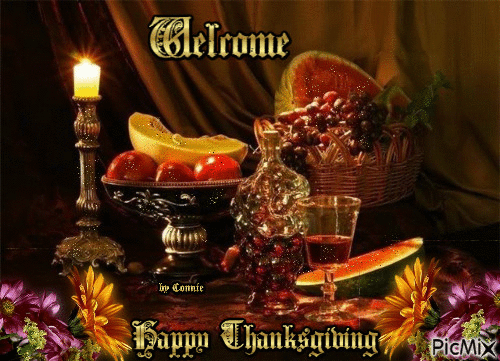 Welcome Happy Thanksgiving by Joyful226/Connie - Gratis animeret GIF