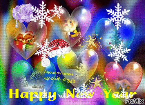 Happy New Year~~ - Darmowy animowany GIF