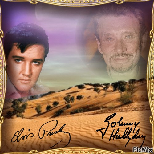 Elvis And Johnny - Free PNG