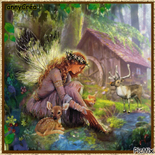 Forest fairy - Бесплатный анимированный гифка