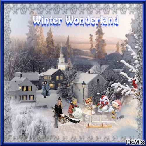 winter wonderland - GIF animasi gratis
