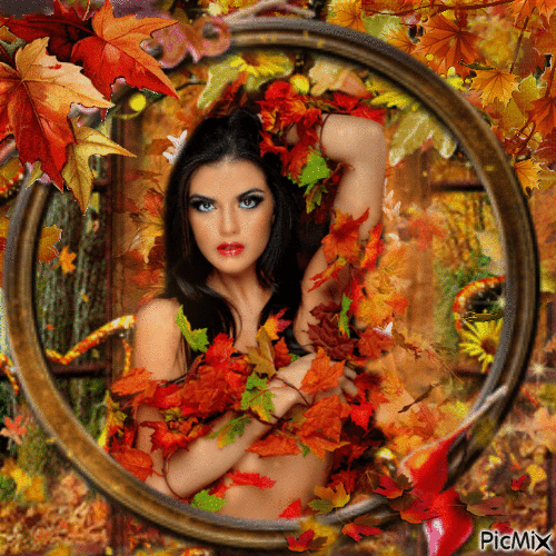 Vestido de hojas - Δωρεάν κινούμενο GIF