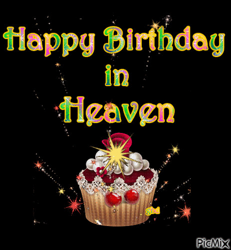 Happy Birthday in Heaven - GIF animé gratuit