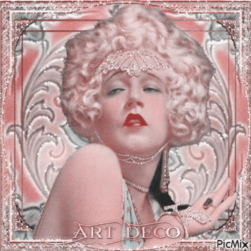 Art Deco - Pink - GIF animado grátis