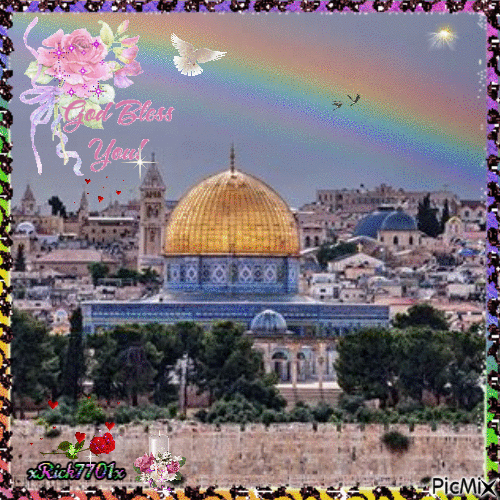 God Bless the nation of Israel - Free animated GIF