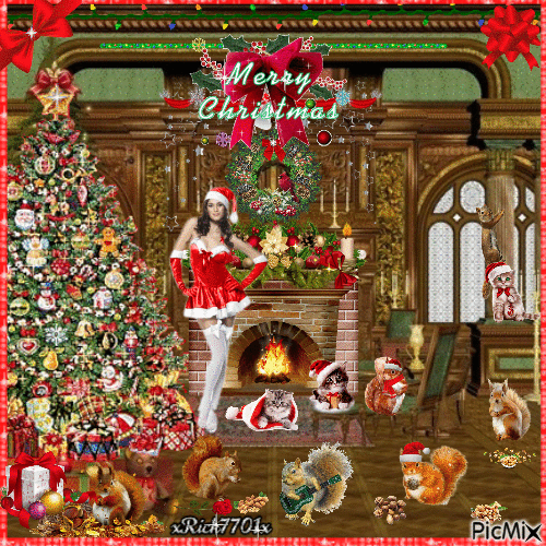Have a Nutty Merry Christmas :)  11-25-23 by xRick7701x - Nemokamas animacinis gif