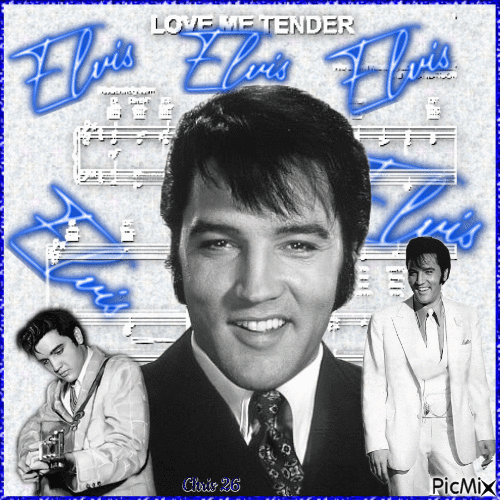 Contest********Elvis in B&W - Free animated GIF