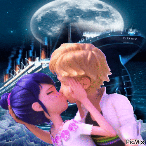 Titanic featuring Adrienette - Ilmainen animoitu GIF