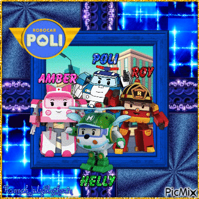 #Robocar Poli Characters# - 免费动画 GIF