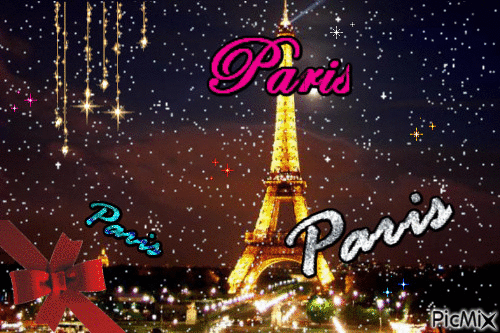 Paris - Animovaný GIF zadarmo