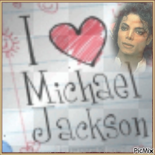 I love Michael Jackson - png gratis