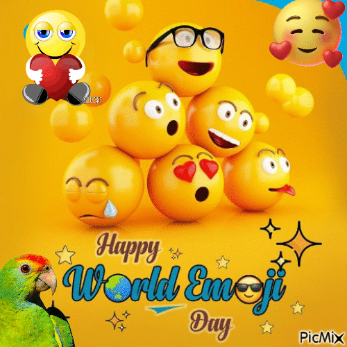 World Emoji Day - GIF animado grátis