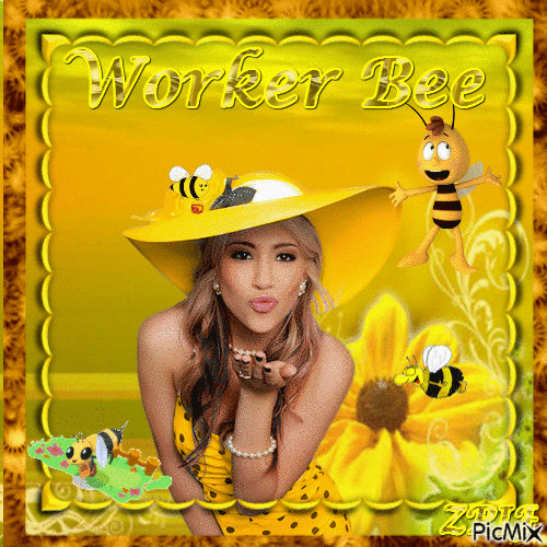 Worker Bee - Δωρεάν κινούμενο GIF