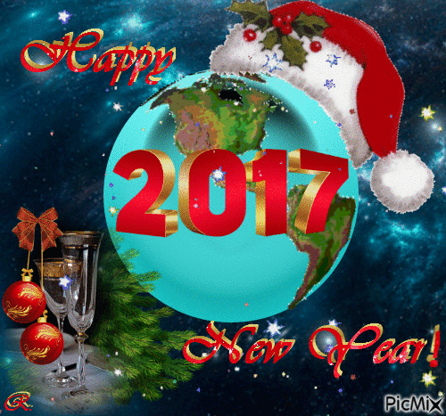 Happy New Year! - GIF animasi gratis
