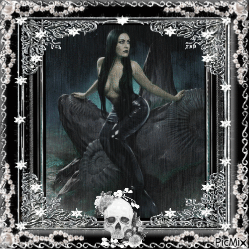 Gotische Meerjungfrau - Besplatni animirani GIF