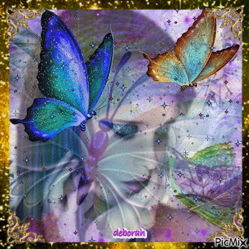 Beautiful Butterflies  are Free... - GIF animado grátis