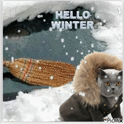 Hello Winter - GIF animate gratis