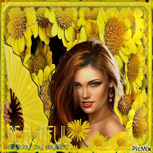 gelbe Blumen - Δωρεάν κινούμενο GIF