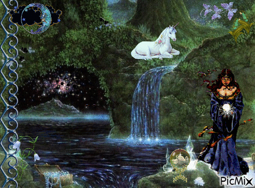 fantasy forest - Besplatni animirani GIF