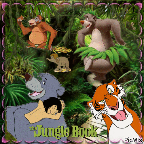 le livre de la jungle - Gratis geanimeerde GIF