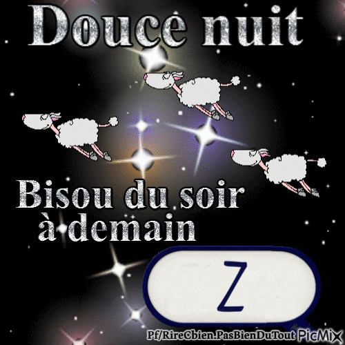 douce nuit - Бесплатный анимированный гифка
