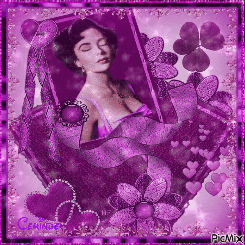 Vintage glamour et violet - Δωρεάν κινούμενο GIF