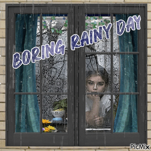 Boring rain day - 免费动画 GIF