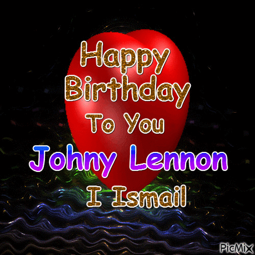 Johny Lennon 15 years old - Gratis animerad GIF